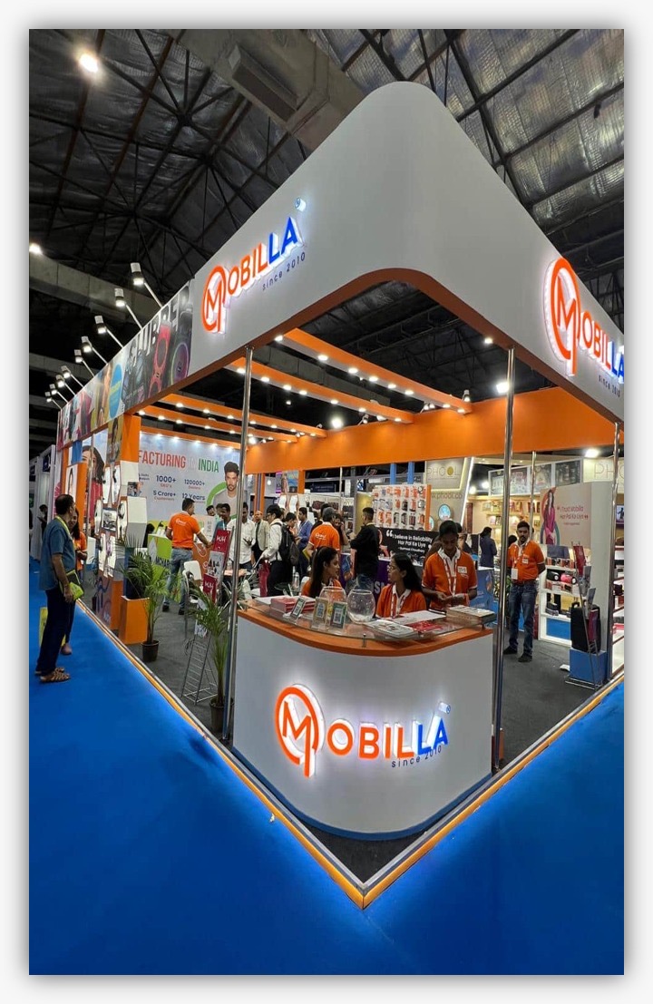 Mobilla exhibition booth at trade fair